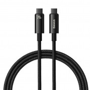 Baseus Tungsten Gold USB-C to USB-C Cable 240W (CAWJ040001) (100 cm) (black)