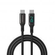 Tiktaalik LED Display USB-C to USB-C Cable PD 240W (150 cm) (black)