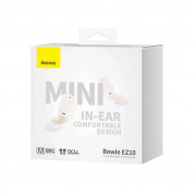 Baseus Bowie EZ10 TWS In-Ear Bluetooth Earbuds (A00054300226-Z1) - безжични слушалки със зареждащ кейс (бял) 7
