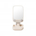 Baseus Seashell Folding Stand With Mirror (B10551501411-00) - универсална сгъваема поставка с вградено огледало за бюро и плоскости за мобилни устройства и таблети (розов) 3