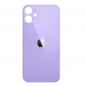 OEM iPhone 12 mini Backcover Glass - резервен заден стъклен капак за iPhone 12 mini (лилав)