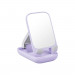 Baseus Seashell Folding Stand With Mirror (B10551501511-00) - универсална сгъваема поставка с вградено огледало за бюро и плоскости за мобилни устройства и таблети (лилав) 2