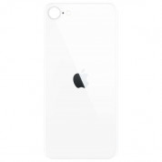 OEM iPhone Backcover Glass - резервен заден стъклен капак за iPhone SE (2022), iPhone SE (2020) (бял)