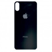 OEM iPhone Backcover Glass - резервен заден стъклен капак за iPhone XS (черен)