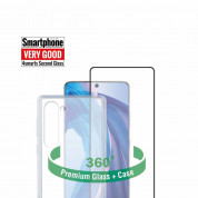4smarts 360° Starter Set X-Pro UltraSonix Glass - тънък силиконов кейс и стъклено защитно покритие за дисплея на Samsung Galaxy S23 Plus (прозрачен)