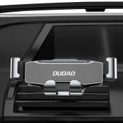 Dudao F11 Pro Silent Gravity Car Vent Mount - поставка за радиатора на кола за смартфони с дисплеи до 6.6 инча (черна) 5