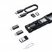 Mcdodo Multifunctional Storage Box - мултифункционален комплект USB-C адаптери и USB-C към USB-C кабел (черен) 1
