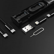 Mcdodo Multifunctional Storage Box - мултифункционален комплект USB-C адаптери и USB-C към USB-C кабел (черен) 6
