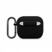 Lacoste AirPods 3 Liquid Silicone Glossy Printing Logo Case for Apple AirPods 3 (black) 1
