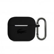 Lacoste AirPods 3 Liquid Silicone Glossy Printing Logo Case for Apple AirPods 3 (black)