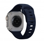Tech-Protect Iconband Line Silicone Sport Band - силиконова каишка за Apple Watch 42мм, 44мм, 45мм, Ultra 49мм (тъмносин) 1