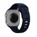 Tech-Protect Iconband Line Silicone Sport Band - силиконова каишка за Apple Watch 42мм, 44мм, 45мм, Ultra 49мм (тъмносин) 2