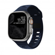 Tech-Protect Iconband Line Silicone Sport Band - силиконова каишка за Apple Watch 42мм, 44мм, 45мм, Ultra 49мм (тъмносин)