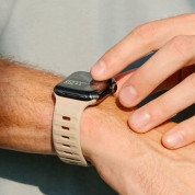 Tech-Protect Iconband Line Silicone Sport Band - силиконова каишка за Apple Watch 42мм, 44мм, 45мм, Ultra 49мм (бежов) 1