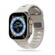 Tech-Protect Iconband Line Silicone Sport Band - силиконова каишка за Apple Watch 42мм, 44мм, 45мм, Ultra 49мм (бежов)
