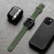 Tech-Protect Iconband Line Silicone Sport Band - силиконова каишка за Apple Watch 42мм, 44мм, 45мм, Ultra 49мм (зелен) 1