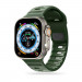 Tech-Protect Iconband Line Silicone Sport Band - силиконова каишка за Apple Watch 42мм, 44мм, 45мм, Ultra 49мм (зелен) 1