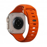 Tech-Protect Iconband Line Silicone Sport Band - силиконова каишка за Apple Watch 42мм, 44мм, 45мм, Ultra 49мм (оранжев) 1