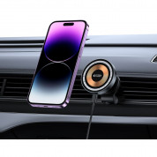 Tech-Protect MagMat MagSafe Vent Car Mount 15W - поставка за радиаторa на кола с безжично зареждане за iPhone с Magsafe (черен) 7