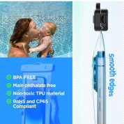 Spigen Aqua Shield A601 Universal Waterproof Case IPX8 - универсален водоустойчив калъф за смартфони до 7 инча (оранжев) 2