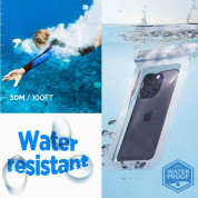 Spigen Aqua Shield A601 Universal Waterproof Case IPX8 - универсален водоустойчив калъф за смартфони до 7 инча (светлосин) 4