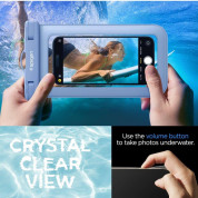 Spigen Aqua Shield A601 Universal Waterproof Case IPX8 - универсален водоустойчив калъф за смартфони до 7 инча (светлосин) 3