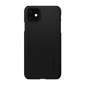 Spigen Thin Fit Case - качествен тънък матиран кейс за iPhone 11 (черен) 1