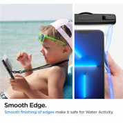 Spigen Aqua Shield A601 Universal Waterproof Case IPX8 2 Pack - 2 броя универсални водоустойчиви калъфи за смартфони до 7 инча (прозрачен) 11