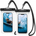 Spigen Aqua Shield A601 Universal Waterproof Case IPX8 2 Pack - 2 броя универсални водоустойчиви калъфи за смартфони до 7 инча (прозрачен) 1