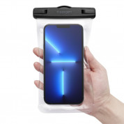 Spigen Aqua Shield A601 Universal Waterproof Case IPX8 2 Pack - 2 броя универсални водоустойчиви калъфи за смартфони до 7 инча (прозрачен) 5