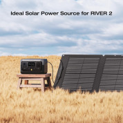 EcoFlow 60W Portable Solar Panel - сгъваем соларен панел зареждащ директно вашето устройство от слънцето (черен) 7