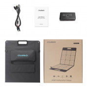 Choetech Foldable Photovoltaic Solar Panel Quick Charge 200W - сгъваем соларен панел зареждащ директно вашето устройство от слънцето с DC порт, двва 2xUSB-A и USB-C портове (черен) 7