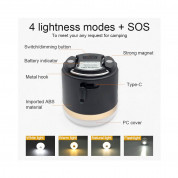 EcoFlow Multifunctional Camping Light - LED лампа и външна батерия за къмпинг, море или планина (черен) 2