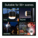 EcoFlow Multifunctional Camping Light - LED лампа и външна батерия за къмпинг, море или планина (черен) 5