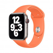 Apple Watch Kumquat Sport Band Stainless Steel Pin - оригинална силиконова каишка за Apple Watch 42мм, 44мм, 45мм, Ultra 49мм  (оранжев) (retail)