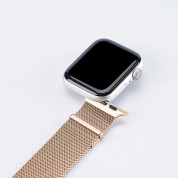 Dux Ducis Milanese Magnetic Stainless Steel Band - стоманена, неръждаема каишка за Apple Watch 42мм, 44мм, 45мм, Ultra 49мм (златист) 2