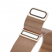 Dux Ducis Milanese Magnetic Stainless Steel Band - стоманена, неръждаема каишка за Apple Watch 42мм, 44мм, 45мм, Ultra 49мм (златист) 1