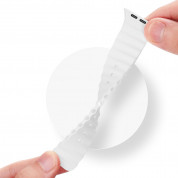 Dux Ducis Silicone Bracelet Strap (OceanWave Version) - силиконова каишка за Apple Watch 42мм, 44мм, 45мм, Ultra 49мм (бял) 2
