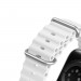 Dux Ducis Silicone Bracelet Strap (OceanWave Version) - силиконова каишка за Apple Watch 42мм, 44мм, 45мм, Ultra 49мм (бял) 5