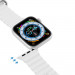 Dux Ducis Silicone Bracelet Strap (OceanWave Version) - силиконова каишка за Apple Watch 42мм, 44мм, 45мм, Ultra 49мм (бял) 6