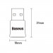 Baseus USB Mini Bluetooth 5.3 Adapter BA07 - Bluetooth 5.3 адаптер за компютри и лаптопи (черен) 10