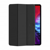 Pitaka Folio Case - магнитен полиуретанов кейс с поставка за iPad Pro 12.9 M2 (2022) iPad Pro 12.9 M1 (2021), iPad Pro 12.9 (2020), iPad Pro 12.9 (2018) (черен) 7