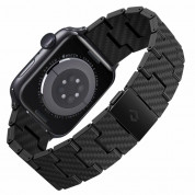 Pitaka Carbon Fiber Link Retro Band - карбонова каишка за Apple Watch 38мм, 40мм, 41мм (черен) 1
