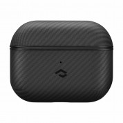 Pitaka MagEZ 600D Aramid Fiber MagSafe Case for Apple AirPods 3 (black-grey)