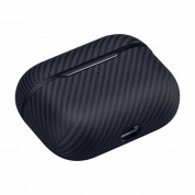 Pitaka MagEZ 600D Aramid Fiber MagSafe Case for Apple AirPods Pro (black-grey) 3
