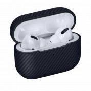 Pitaka MagEZ 600D Aramid Fiber MagSafe Case for Apple AirPods Pro (black-grey) 8