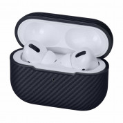 Pitaka MagEZ 600D Aramid Fiber MagSafe Case for Apple AirPods Pro (black-grey) 9