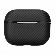 Pitaka MagEZ 600D Aramid Fiber MagSafe Case for Apple AirPods Pro (black-grey)