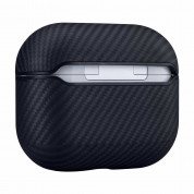 Pitaka MagEZ 600D Aramid Fiber MagSafe Case - кевларен кейс с MagSafe за Apple AirPods Pro (черен-сив)  2