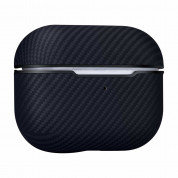 Pitaka MagEZ 600D Aramid Fiber MagSafe Case for Apple AirPods Pro (black-grey) 1